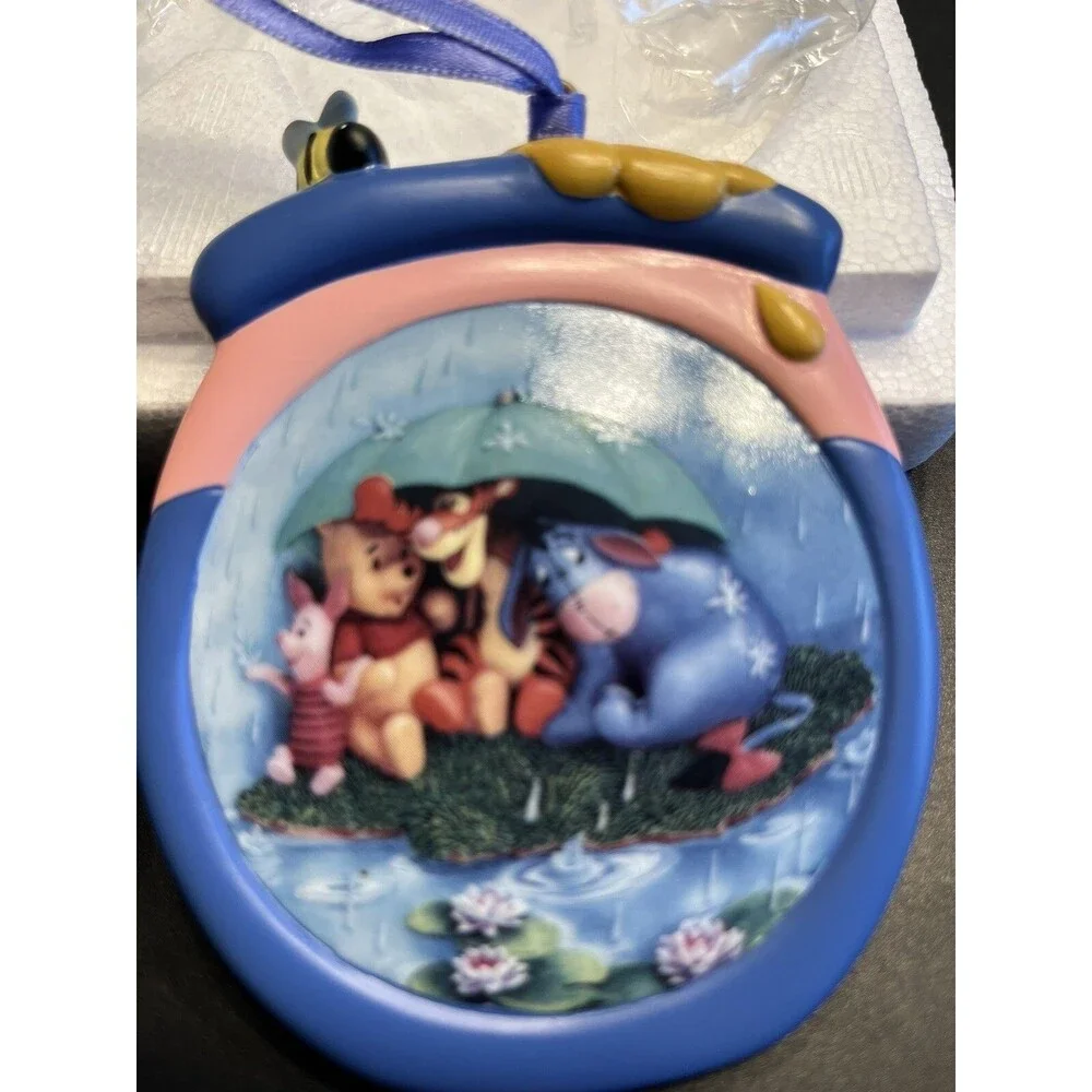 Disney Winnie the Pooh Bradford Editions Ornaments 4pc ~ A-04465 & A-08874